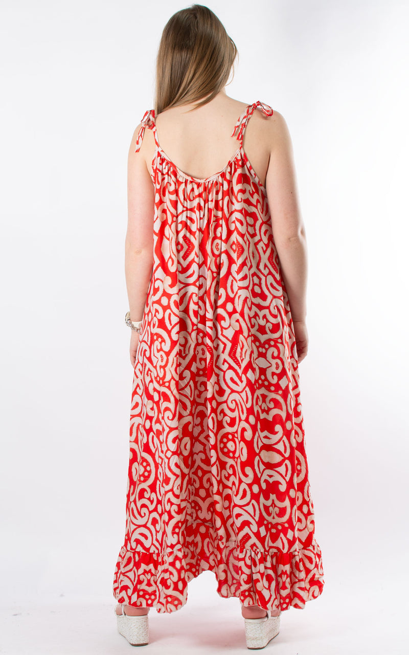 Toyah Strap Dress | Aztec |  Strawberry