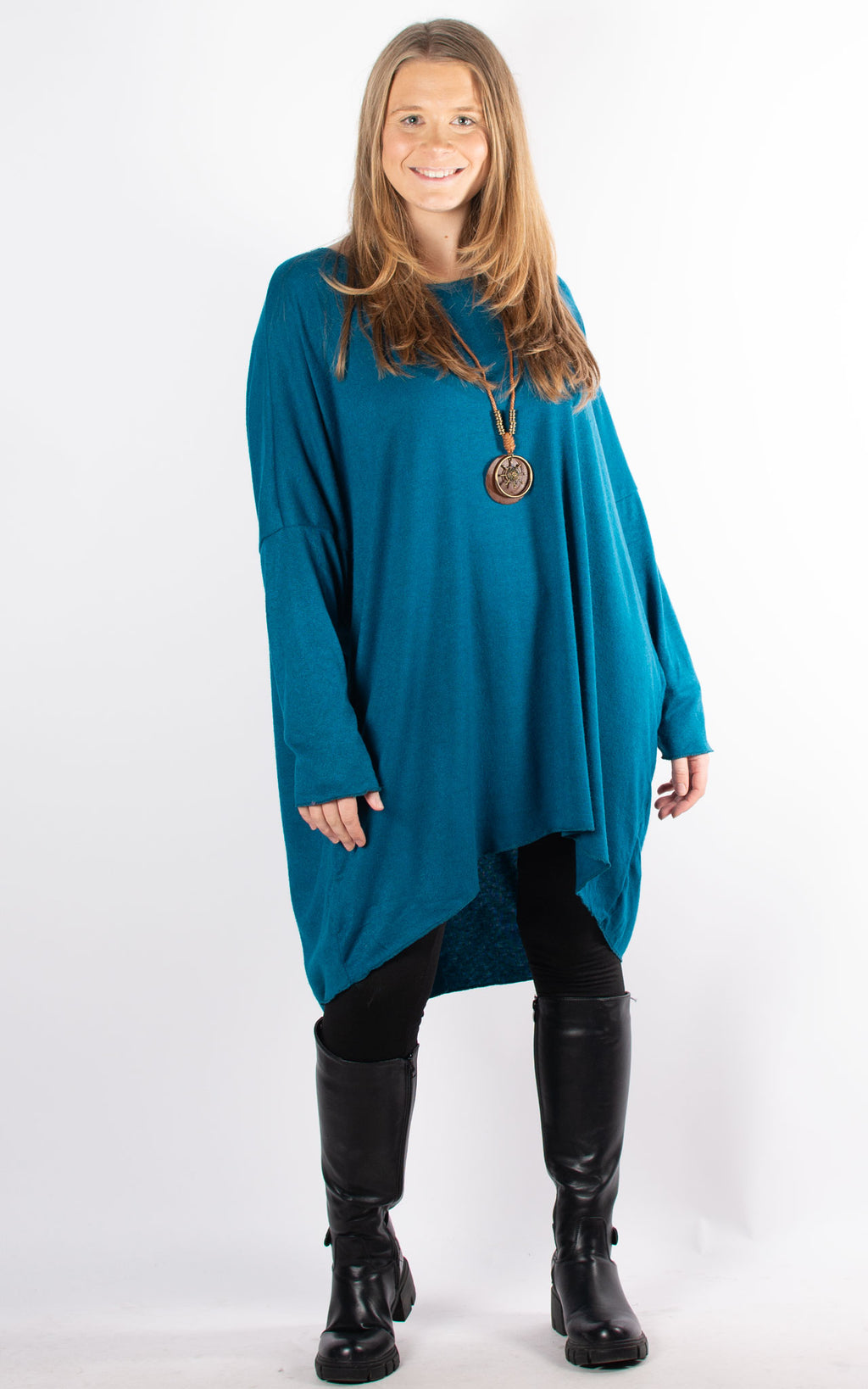 Amy Soft Knit Top | Teal