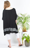 Beverly Double Layer Top | Black