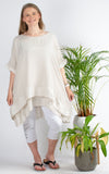 Beverly Double Layer Top | Stone