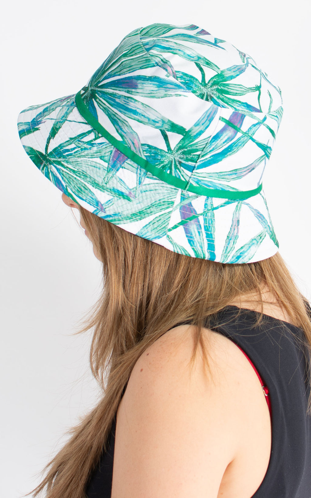 Bucket Hat | Tropical Leaf | Green
