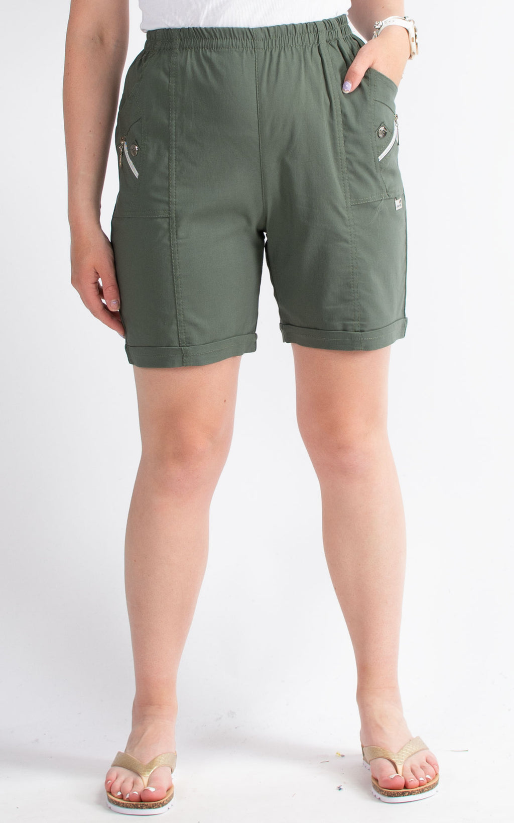 Capri Shorts | Khaki