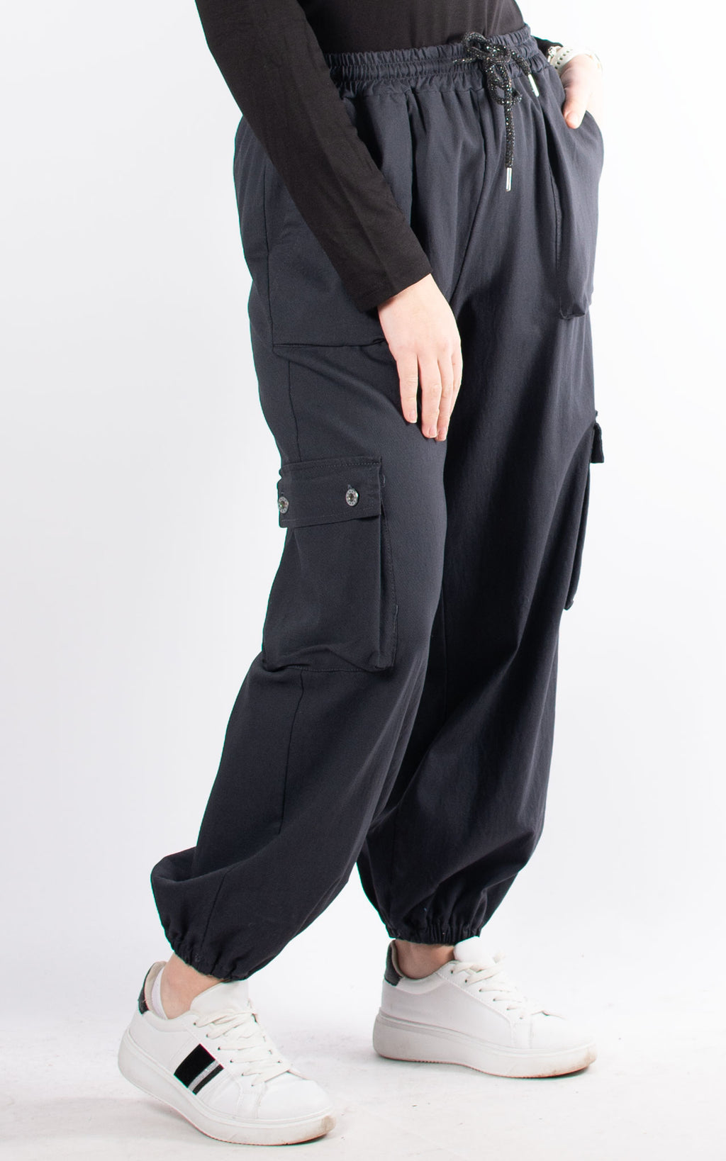 Cara Cargo Trousers | Charcoal