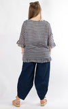 Cheesecloth Top | Stripes | Beige