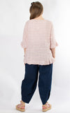 Cheesecloth Top | Stripes | Pink
