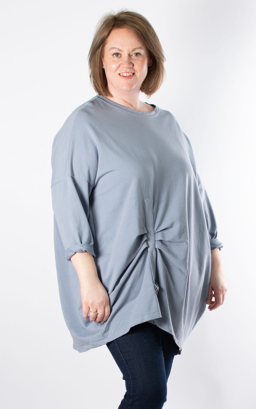 Codi Ruched Front | Blue Grey