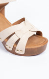 Debra Heel Sandal | Beige
