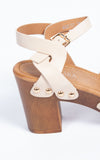 Debra Heel Sandal | Beige
