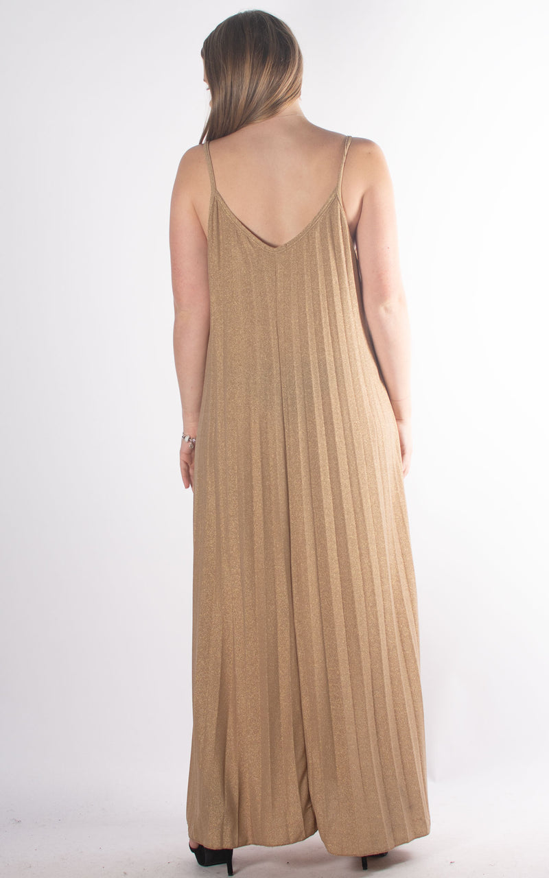 Isabel Strap Dress | Gold