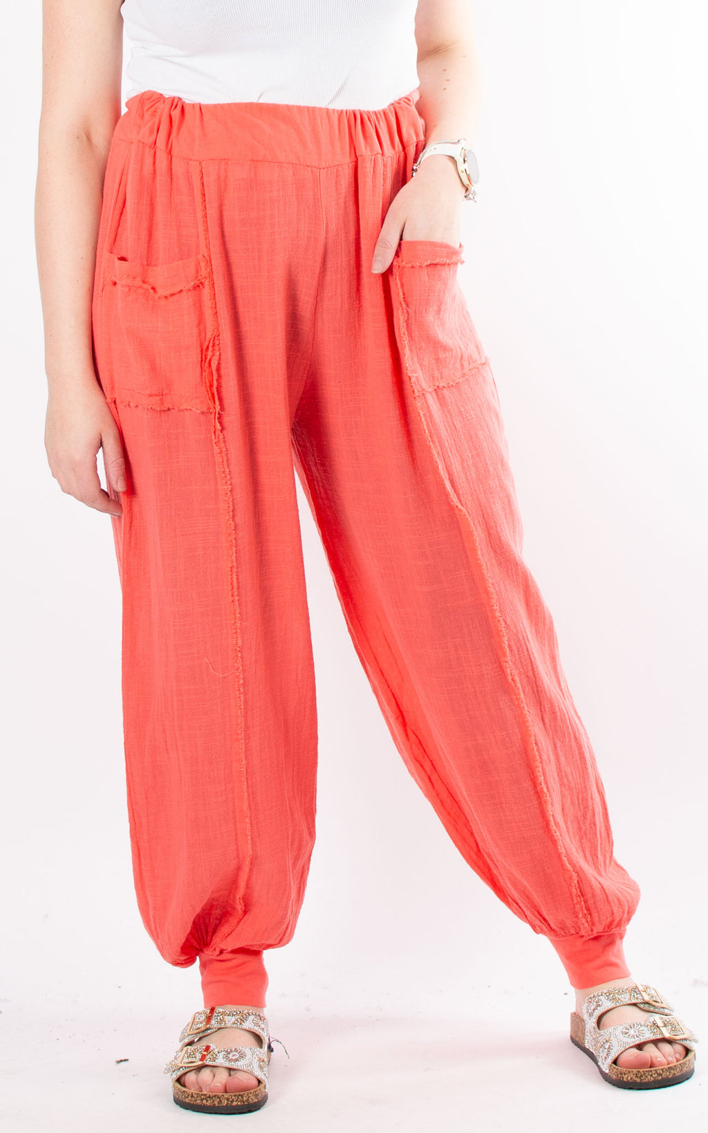 Jasmine Trousers | Coral
