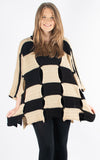Knitwear | Chequered Shred | Black & Beige