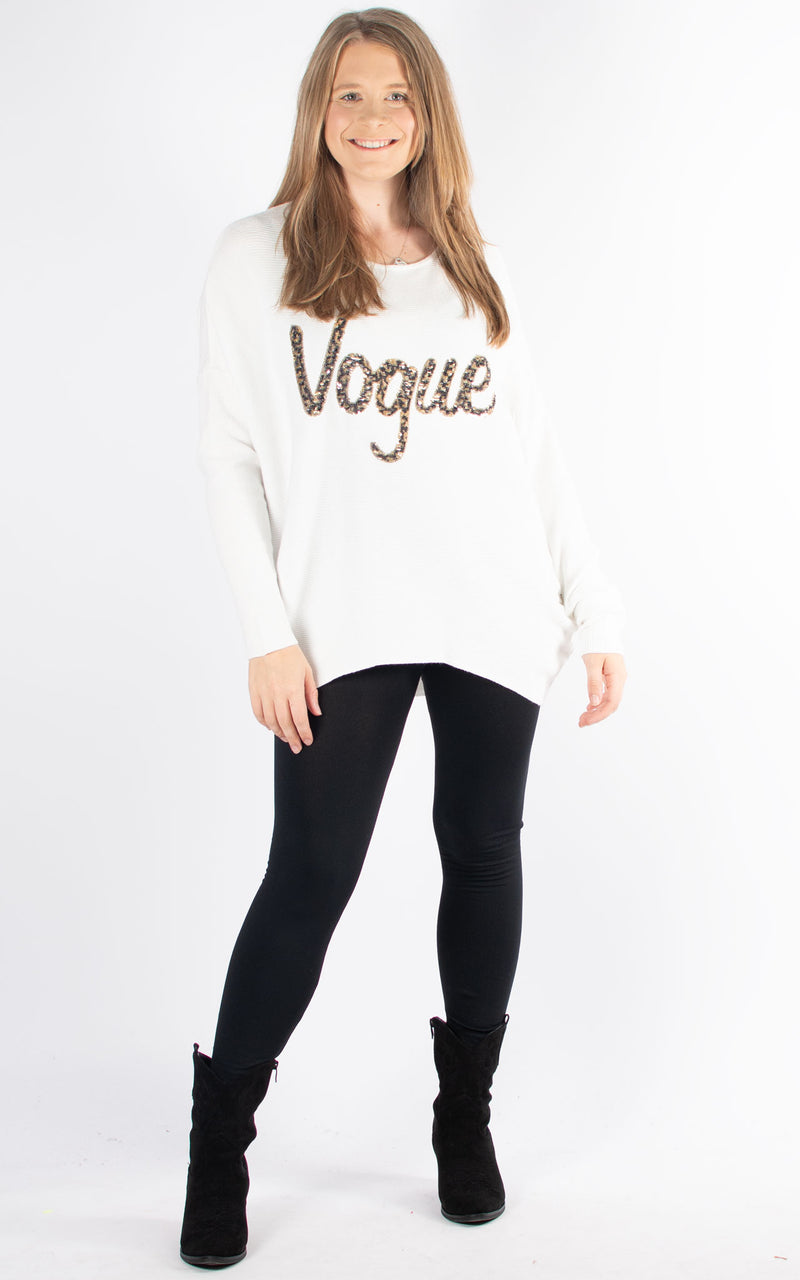 Knitwear | Vogue Thin Rib Knit | Winter White