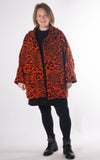 Leopard Print Coat | Orange