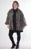 Leopard Print Coat | Taupe