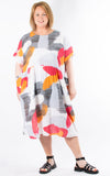 Lilly Abstract Dress | White