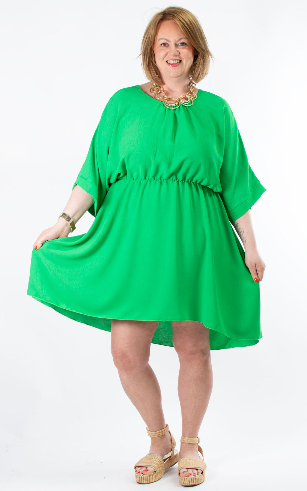 Oprah Tie Back Dress | Green