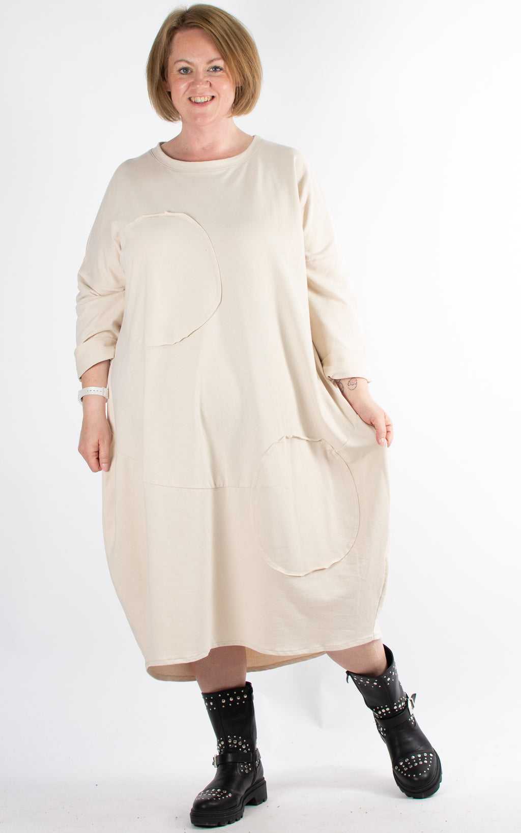 Phyllis Tunic Dress | Beige