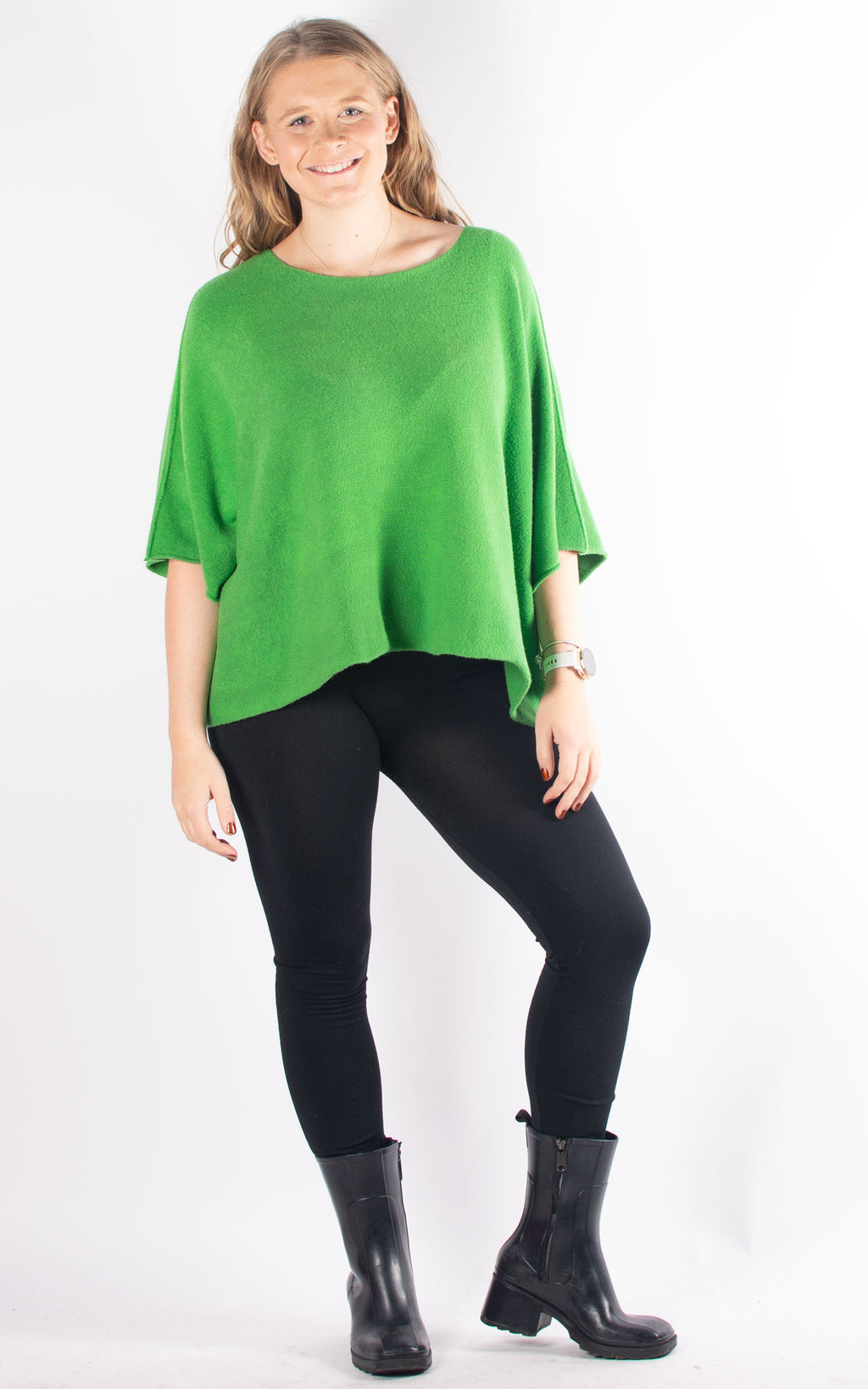 Pia Cropped Jumper | Green