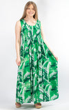 Rita Patterned Dress | Green