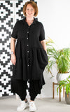Sahara Linen Mix Shirt Dress | Black