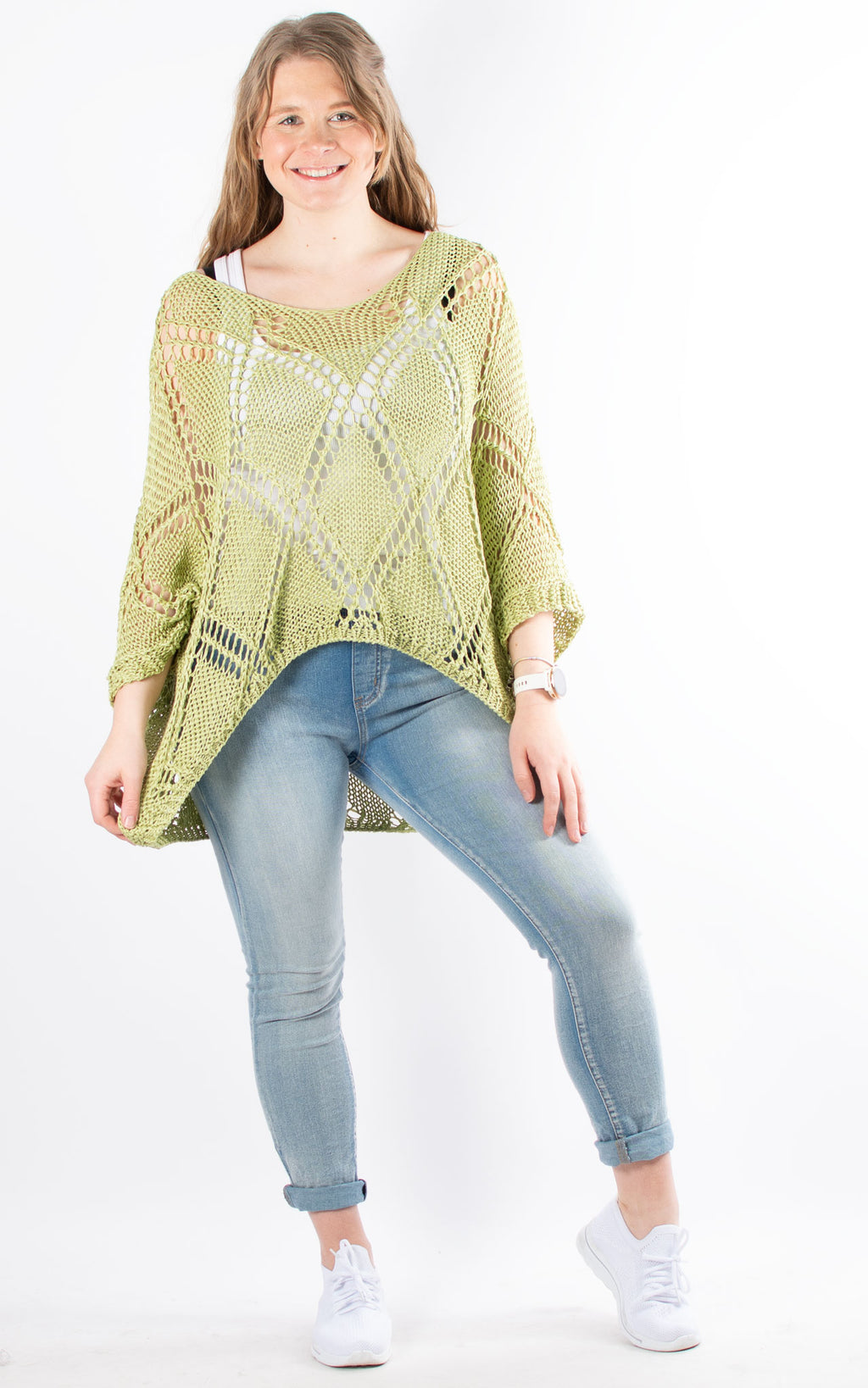 Tatiana Crochet Top | Lime