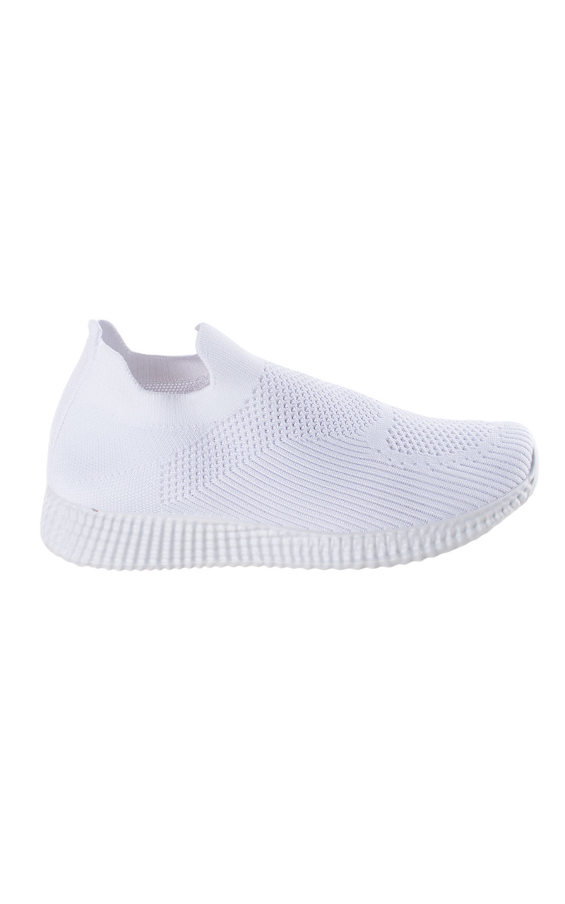 Jay Trainers | Slip On | White