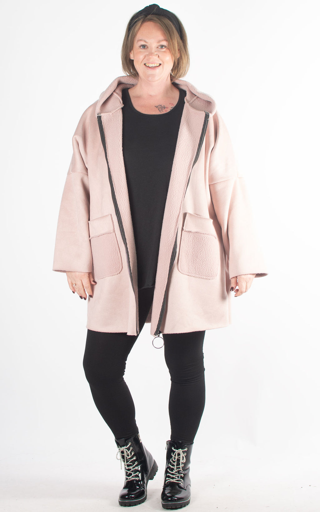 Wendy Coat | Zip | Pink