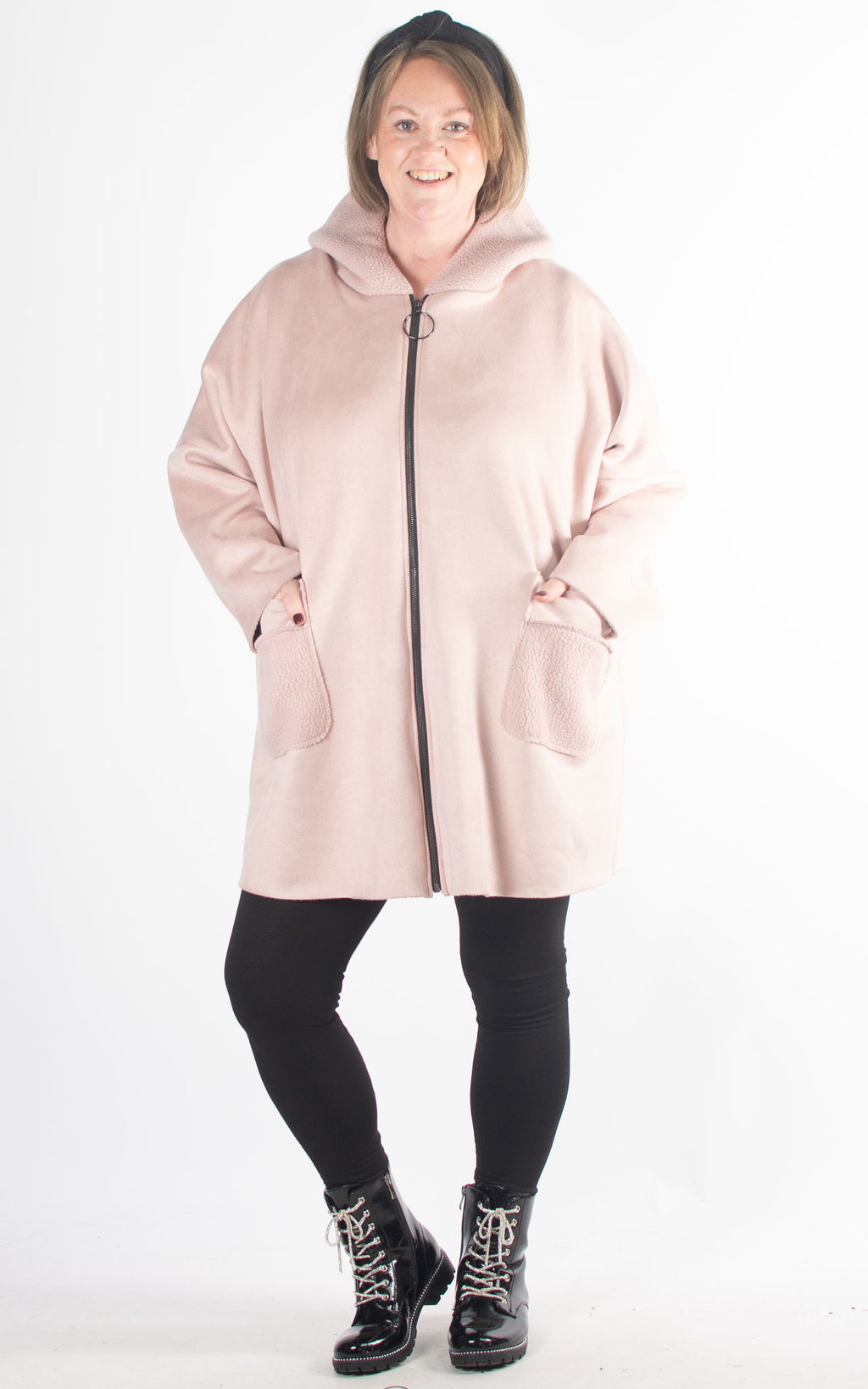 Wendy Coat | Zip | Pink