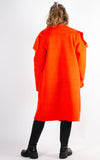 Winnie Waterfall Coat | Orange