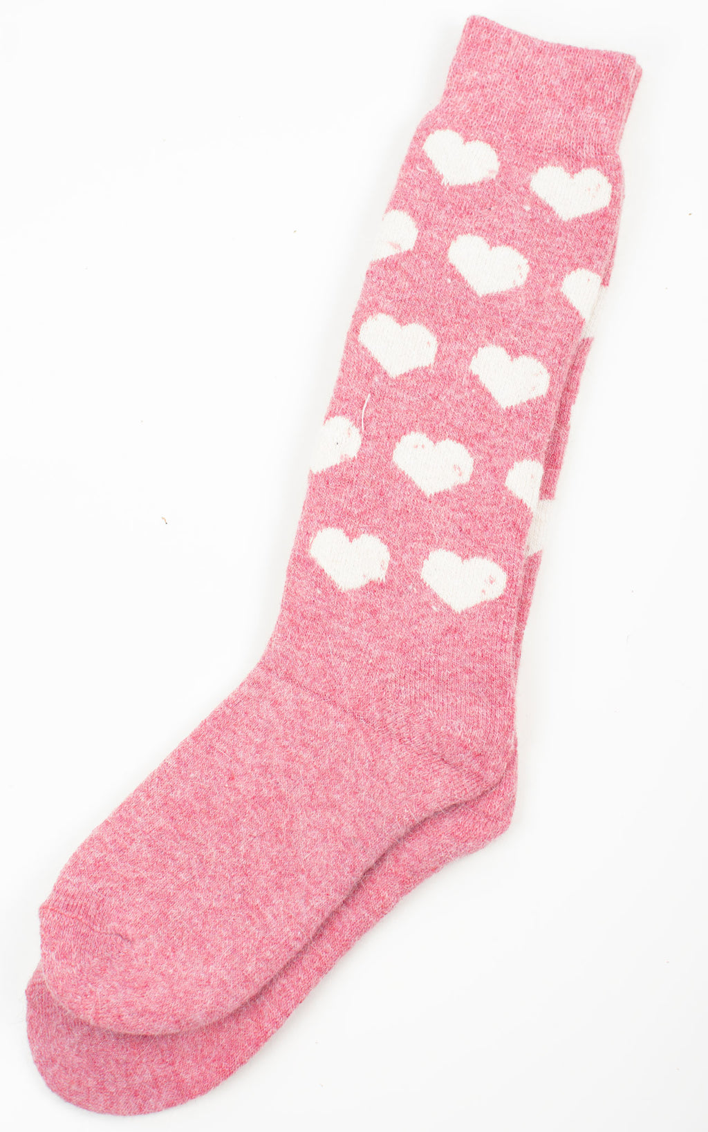 Winter Socks | Long | Hearts | Pink