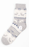 Winter Socks | Reindeer | Light Grey
