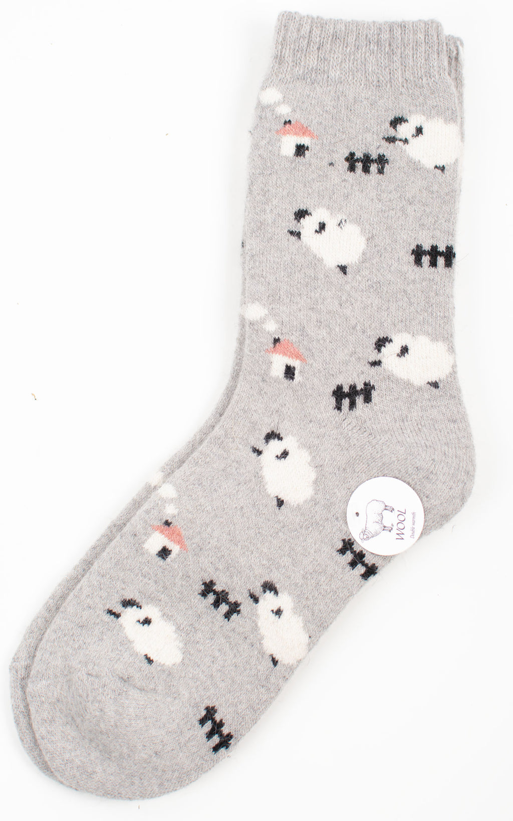 Winter Socks | Sheep | Light Grey