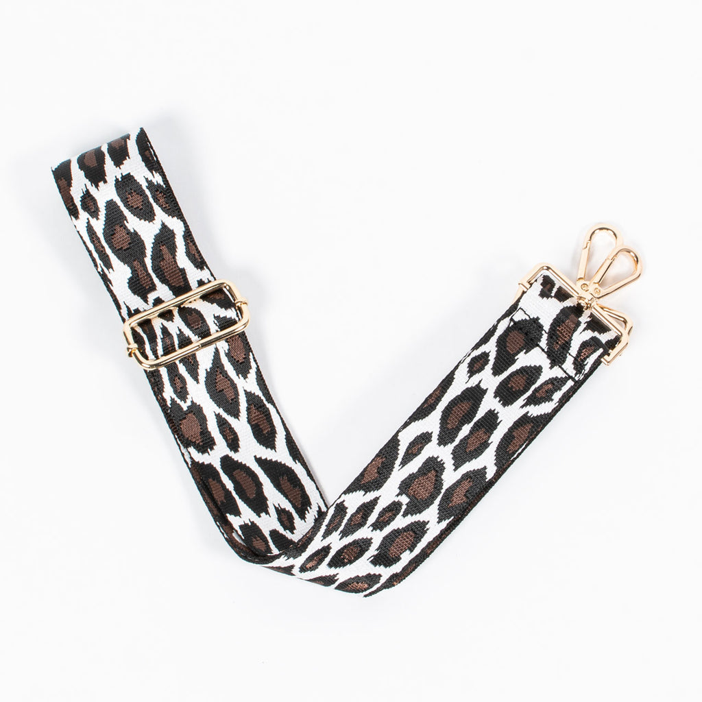 Briony Bag Strap | Leopard | Brown