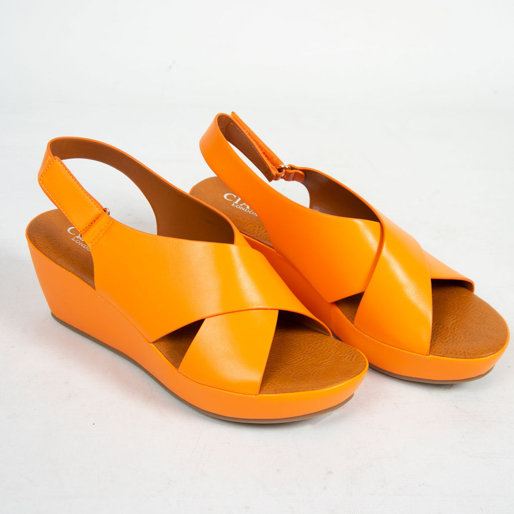 Clara Wedge | Orange