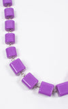 Cubic Necklace | Purple