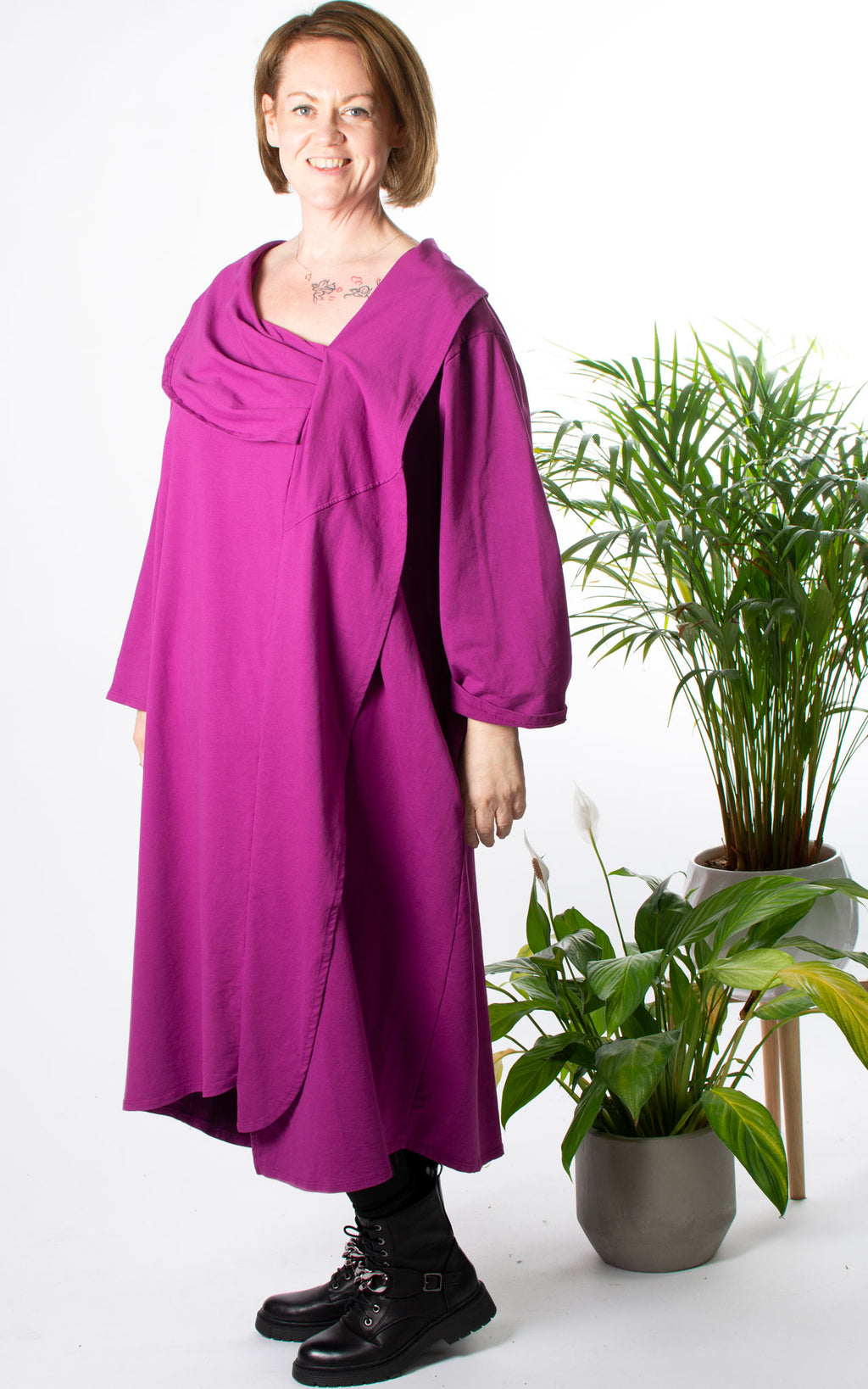 Deborah Tunic Dress | Plum Purple