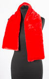 Faux Fur Scarf | Red