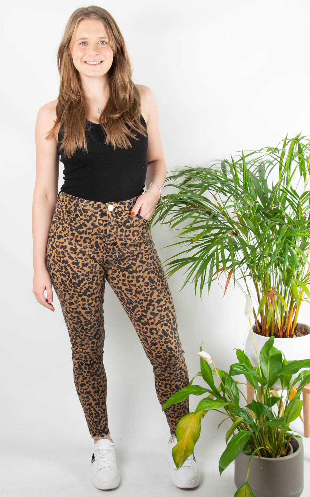 Jeans | Skinny Leopard | Camel