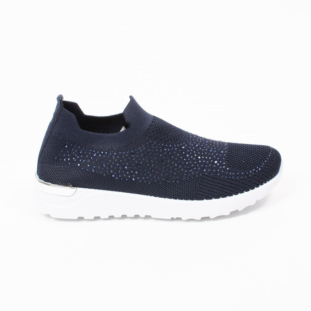 Lily Sparkle Trainer | Navy