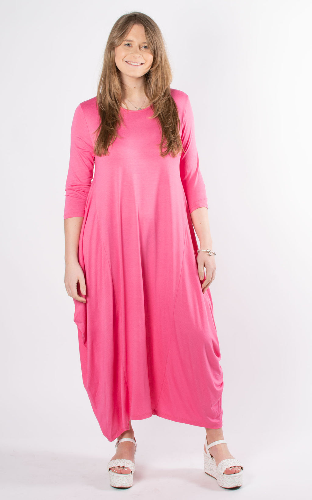 Rose Cocoon Dress | Pink