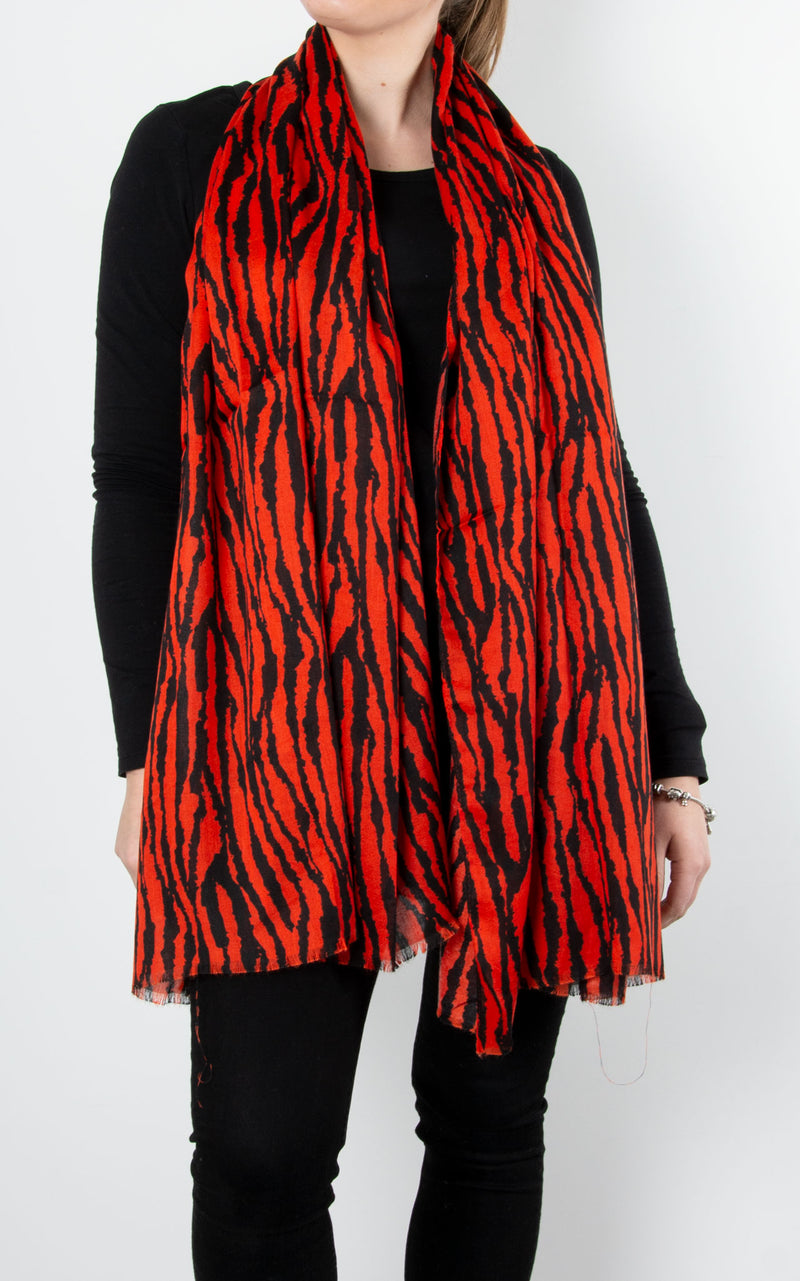Scarf | Tiger | Red