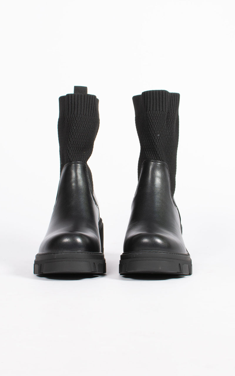 Sock Ankle Boot | Black